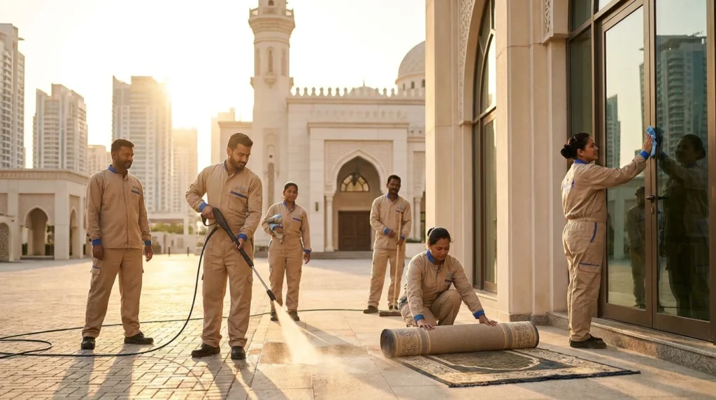 تنظيف مساجد رأس الخيمة: دليل شامل لبيئة روحانية نظيفة — حكايه كلين